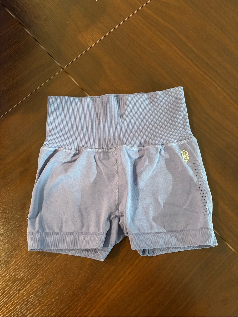 FP Movement by Free People Blue High-Waist Athletic Shorts